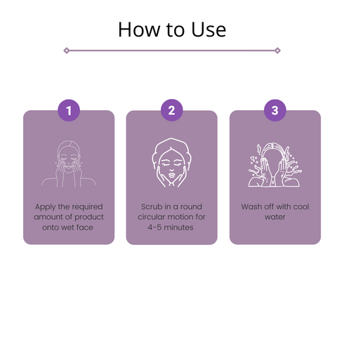 Omorfee India Bère Antioxidant Face Scrub Crème