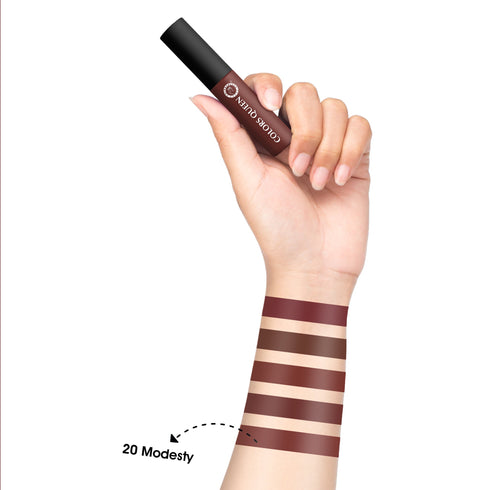 Colors Queen Mellow Matte Lip Cream Lipstick with Vitamin E | 6ml