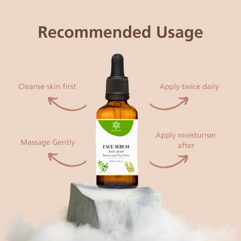 Natuur Face Serum Neem & Tea Tree for Oily & Acne-Prone Skin