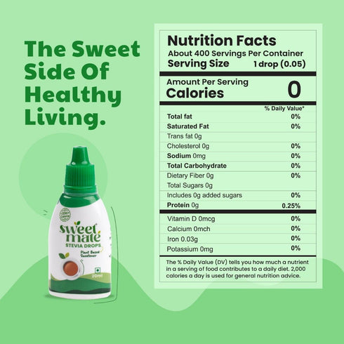 Sweetmate Stevia Drops Zero Calorie Sugar Replacer