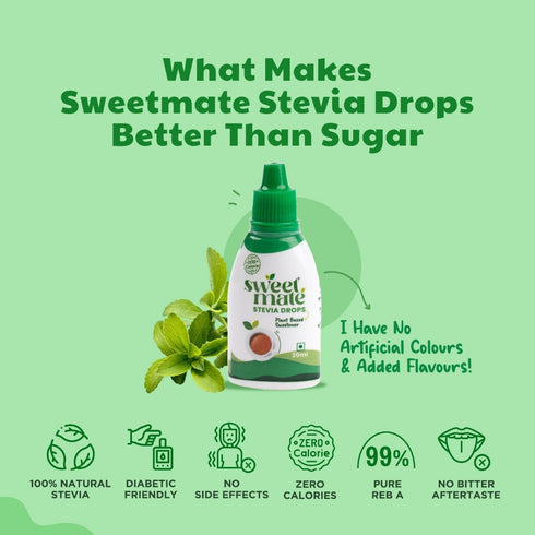 Sweetmate Stevia Drops Zero Calorie Sugar Replacer