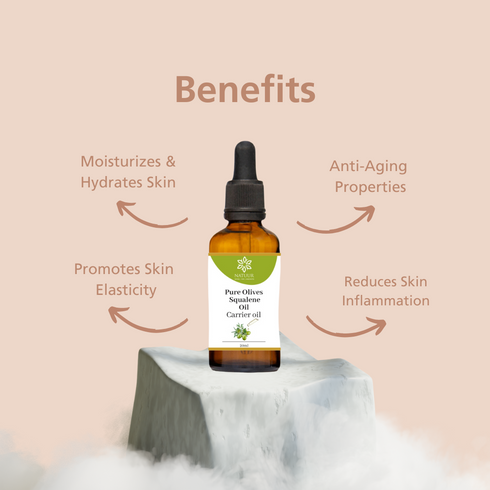 Natuur Pure Olive Squalene Oil 100% Natural & Hydrating for Glowing Skin