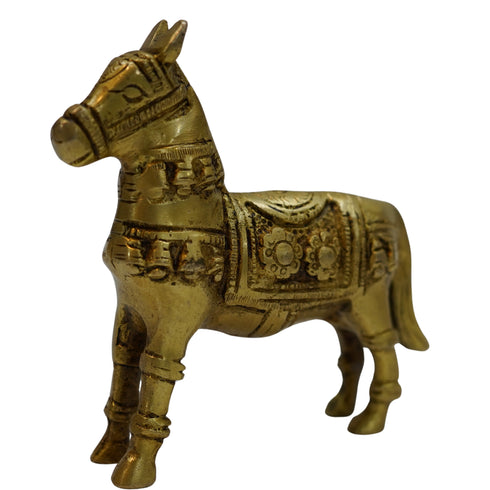 Home decore Brass Horse Idol 388g Pack of 1
