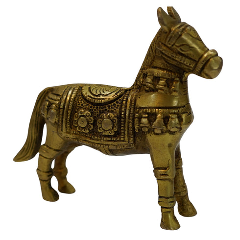 Home decore Brass Horse Idol 388g Pack of 1