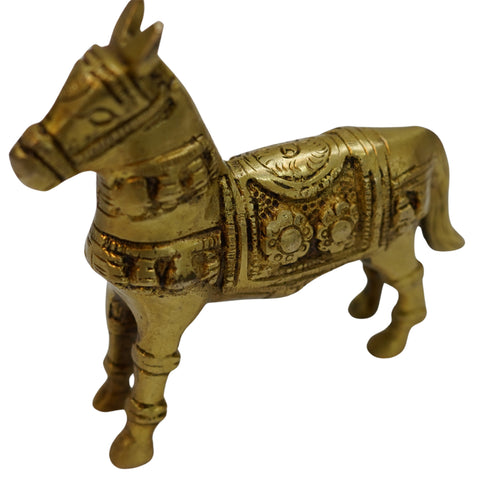 Home decore Brass Horse Idol 388g Pack of 1