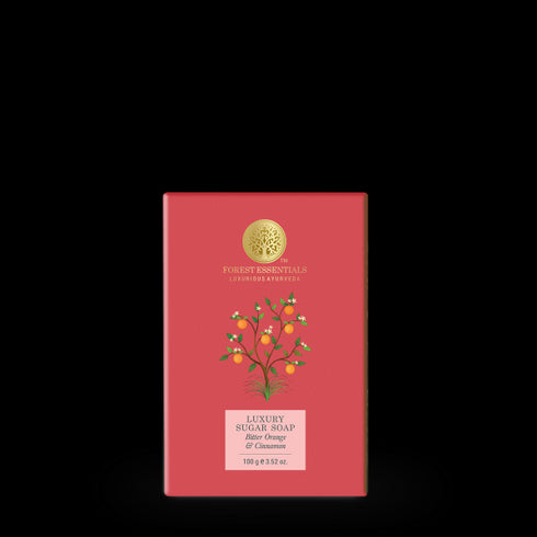 Forest Essentials Luxury Sugar Soap Bitter Orange And Cinnamon