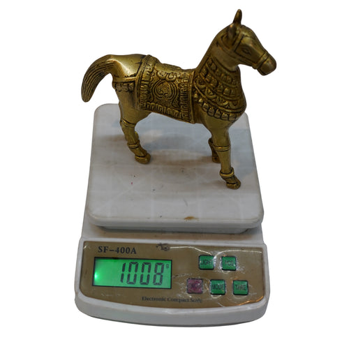 Traditional Handicrafted Brass Horse Idol 1008g Pack of 1