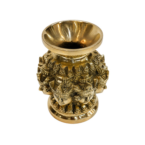 Brass Ashtalakshmi Face Kalash (Pack of 2) 2114g