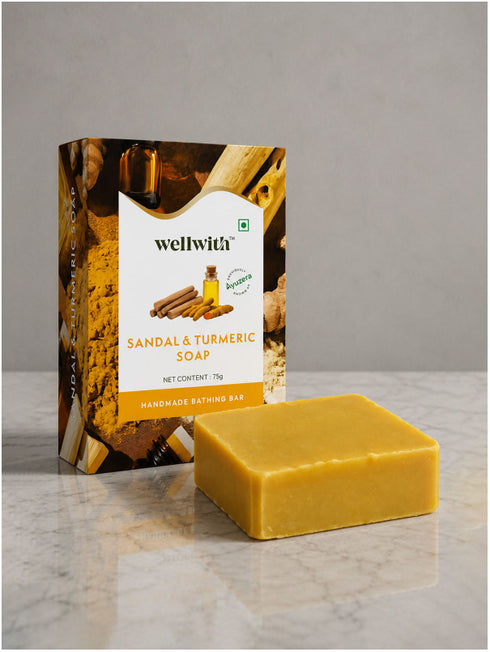 Ayuzera Wellwith Sandal & Turmeric Soap