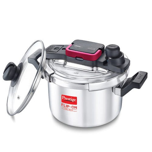 Prestige Flip-on Tri-ply Stainless Steel Pressure Cooker 3 L 180 Micron