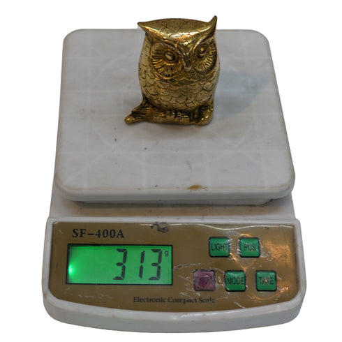 Pure Brass Handcrafted Owl Statue Sculpture 313g Pack of 1