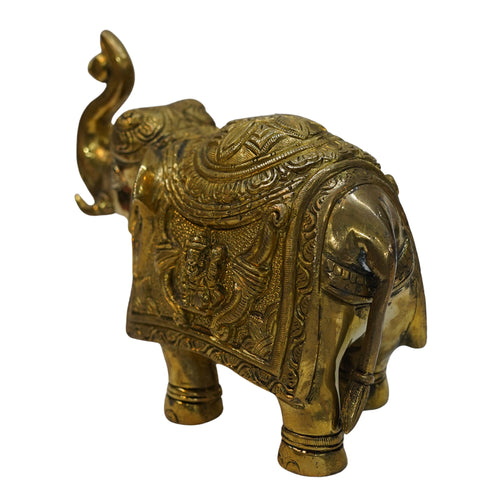 Brass Elephant Statue for Home 2639g Pack of 1