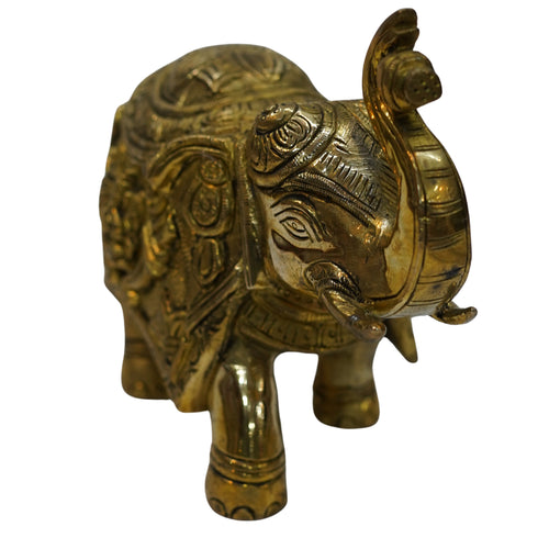 Brass Elephant Statue for Home 2639g Pack of 1