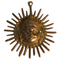 Decorative Sun Idol Face in Brass 600g Set of 1