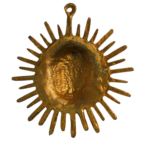 Decorative Sun Idol Face in Brass 600g Set of 1