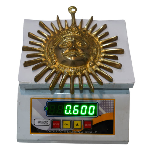 Decorative Sun Idol Face in Brass 600g Set of 1