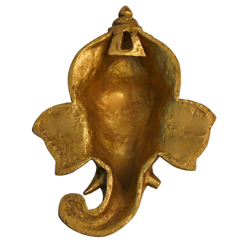 Brass Idol of Ganesha Wall Hanging 860g Set of 1