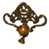 Brass Wall Hanging Diya with One Bell 434g Set of 1