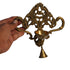 Brass Wall Hanging Diya with One Bell 434g Set of 1