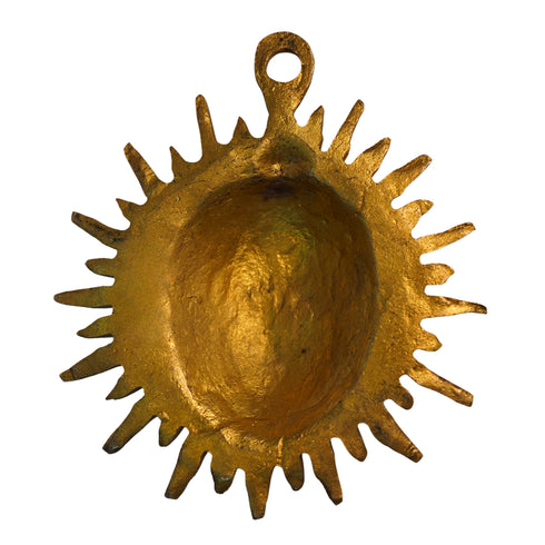 Wall Hanging Sun Face Idol Brass 217g Set of 1