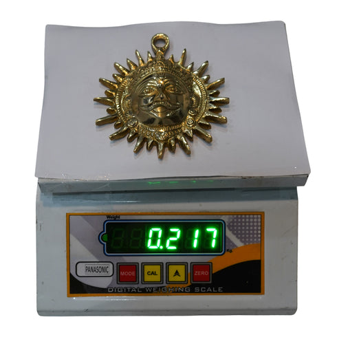 Wall Hanging Sun Face Idol Brass 217g Set of 1
