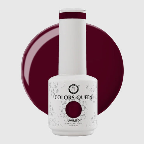 Colors Queen UV LED Soak Off Gel Polish - Red, Maroon & Brown Nail Colors | 15 ML