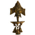 Brass Ganesha Wall Hanging Diya with Bells 697g Set of 1