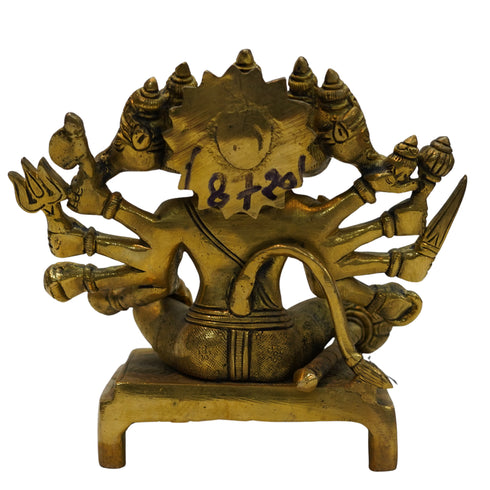 Brass Panchmukhi Hanuman Idol 2162g