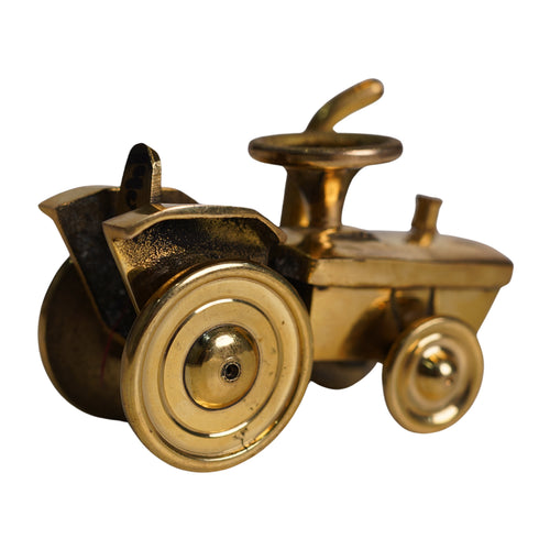 Brass Tractor Miniature Showpiece 202g Set of 1