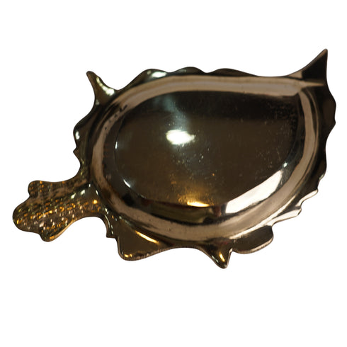 Brass Decorative Leaf Design Ashtray 276g Set of 2