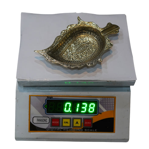Brass Decorative Leaf Design Ashtray 276g Set of 2