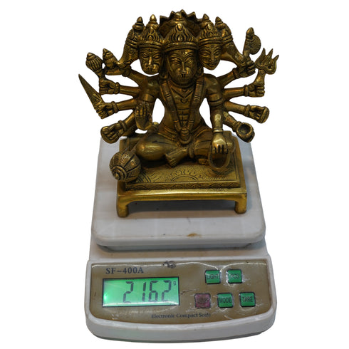 Brass Panchmukhi Hanuman Idol 2162g