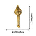 Brass Ram Engraved Hanuman Gada 460g
