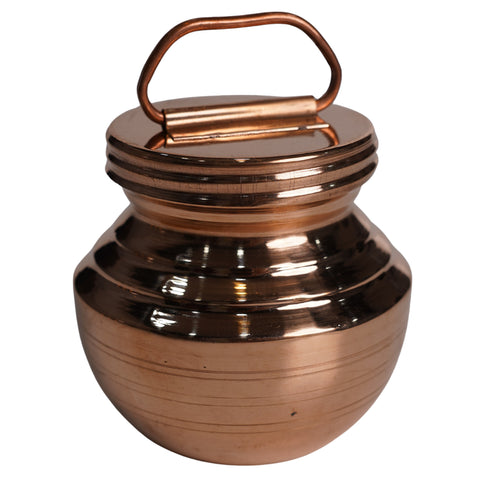 Copper Gangajal Pot with Lid 125g Set of 1