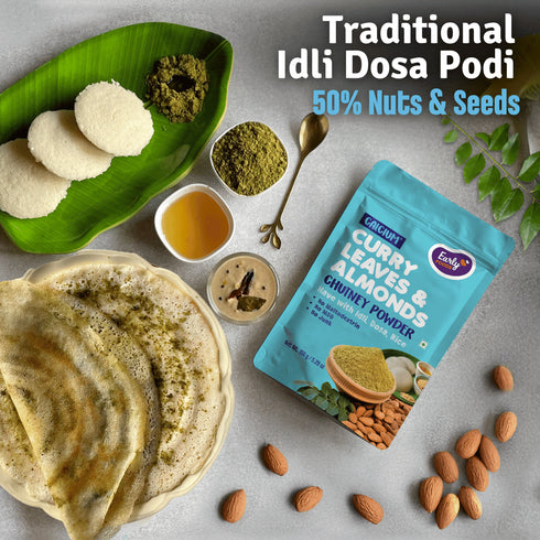 Early Foods Curry Leaves and Almonds Chutney Powder