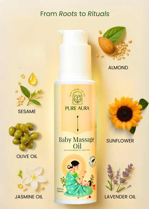 Pure Aura Baby Massage Oil