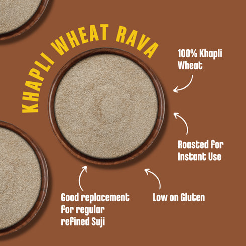 Early Foods Khapli Wheat Rava