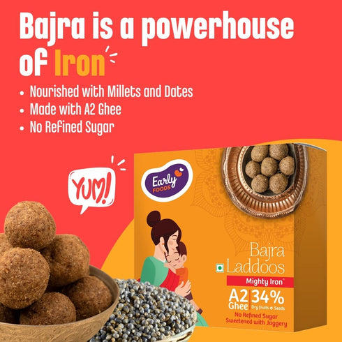 Early Foods Bajra A2 Ghee Laddoos