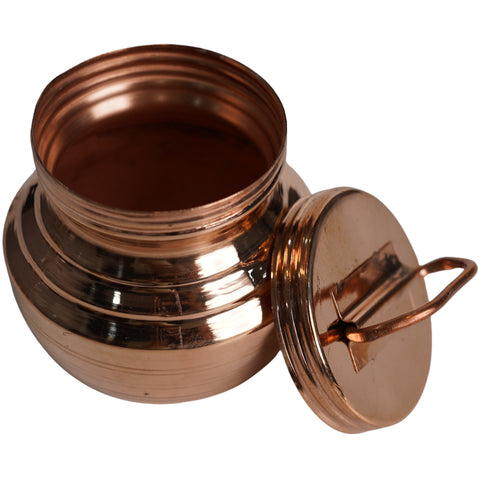 Copper Gangajal Pot with Lid 125g Set of 1