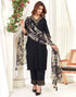 Sudathi Black Cotton Sequence Straight Kurta Set With Dupatta