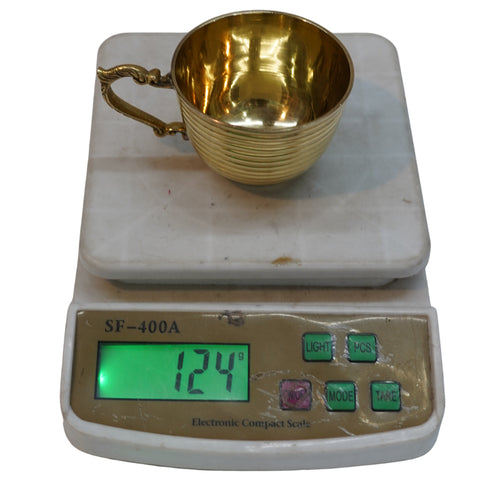 Brass Beautiful Liner Tea Cup 248g Set of 2