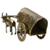 Vintage Brass Bullock Cart Statue 804g Set of 1