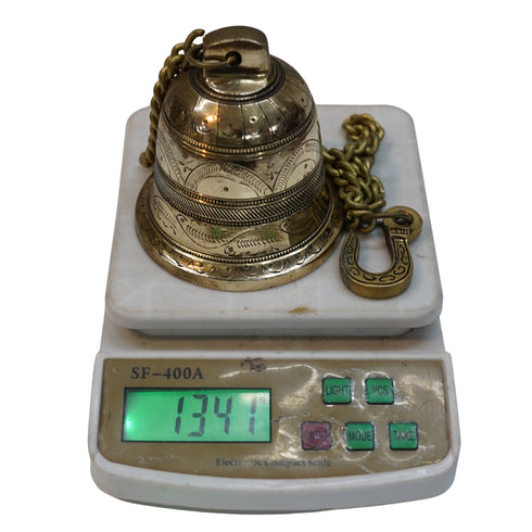 Traditional Brass Hanging Bell 1341g Set of 1