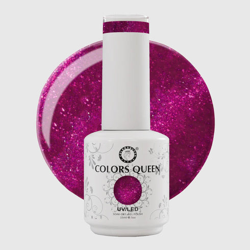 Colors Queen UV LED Soak Off Gel Polish - Glitter Nail Colors | 15 ML