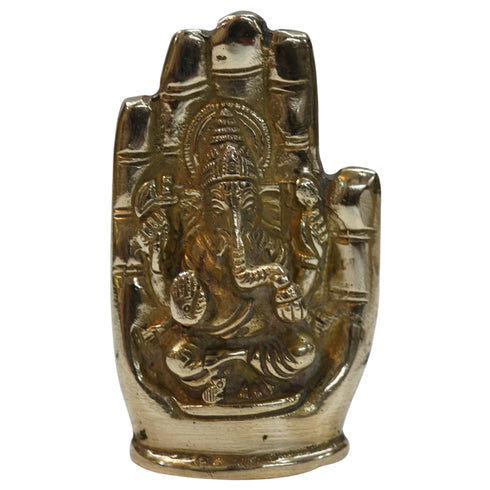 Brass Hand Ganesh Idol 371g Set of 1