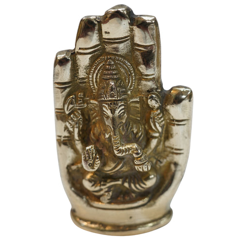 Brass Hand Ganesh Idol 371g Set of 1