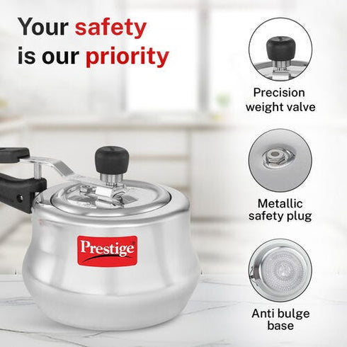 Prestige Nakshatra Plus Svachh Aluminium Spillage Control Handi 2 L