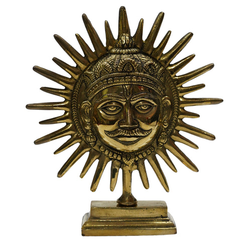 Brass Sun Statue with Stand 124g Set of 1