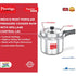 Prestige Popular Svachh Virgin Aluminium Gas And Induction Compatible Pressure Cooker Silver 2 L