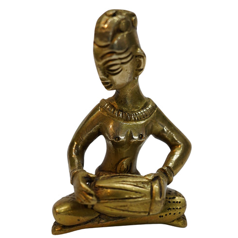Brass Rajasthani playing Dholak 245g Set of 1
